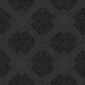 Textures   -   ARCHITECTURE   -   TILES INTERIOR   -   Terrazzo  - terrazzo cementine tiles pbr texture seamless 22102 - Specular
