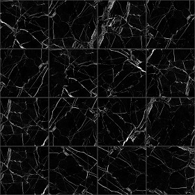 Textures   -   ARCHITECTURE   -   TILES INTERIOR   -   Marble tiles   -   Black  - Black marble tiles Pbr texture seamless 22260 (seamless)