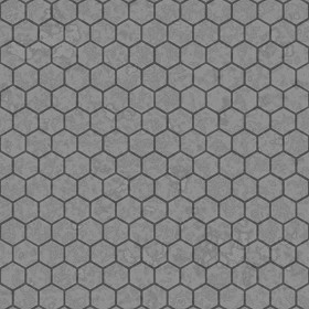 Textures   -   ARCHITECTURE   -   TILES INTERIOR   -   Hexagonal mixed  - concrete hexagonal tile texture seamless 21399 - Displacement
