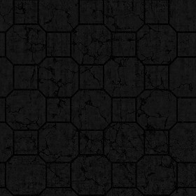 Textures   -   ARCHITECTURE   -   PAVING OUTDOOR   -   Concrete   -   Blocks damaged  - Concrete paving outdoor damaged texture seamless 05522 - Specular