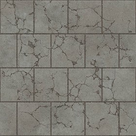 Textures   -   ARCHITECTURE   -   PAVING OUTDOOR   -   Concrete   -  Blocks damaged - Concrete paving outdoor damaged texture seamless 05523