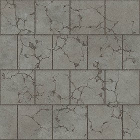 Textures   -   ARCHITECTURE   -   PAVING OUTDOOR   -   Concrete   -   Blocks damaged  - Concrete paving outdoor damaged texture seamless 05523 (seamless)