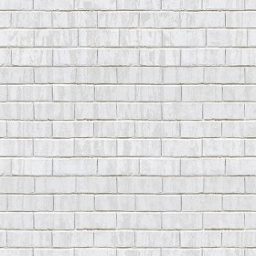 Textures   -   ARCHITECTURE   -   BRICKS   -  White Bricks - Dirty white bricks PBR texture seamless 22071