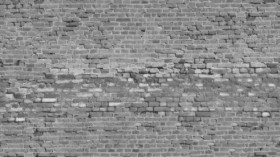 Textures   -   ARCHITECTURE   -   BRICKS   -   Damaged bricks  - Old damaged bricks texture seamless 18107 - Displacement