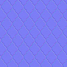 Textures   -   ARCHITECTURE   -   PAVING OUTDOOR   -   Concrete   -   Blocks mixed  - Paving concrete mixed size texture seamless 05605 - Normal