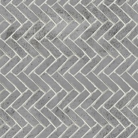 Textures   -   ARCHITECTURE   -   PAVING OUTDOOR   -   Concrete   -   Herringbone  - Concrete paving herringbone outdoor texture seamless 05834 (seamless)