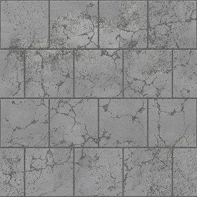 Textures   -   ARCHITECTURE   -   PAVING OUTDOOR   -   Concrete   -  Blocks damaged - Concrete paving outdoor damaged texture seamless 05524