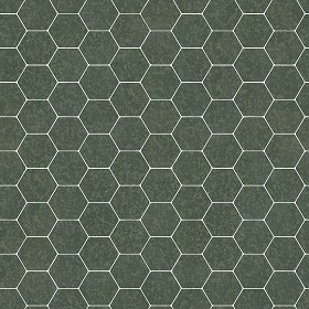 Textures   -   ARCHITECTURE   -   TILES INTERIOR   -  Hexagonal mixed - hexagonal green marble tile texture seamless 21413