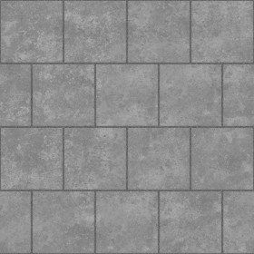 Textures   -   ARCHITECTURE   -   PAVING OUTDOOR   -   Concrete   -   Blocks damaged  - Concrete paving outdoor damaged texture seamless 05525 - Displacement