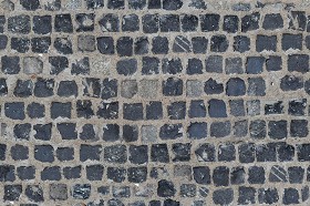Textures   -   ARCHITECTURE   -   ROADS   -   Paving streets   -  Damaged cobble - Damaged cobblestone texture seamless 21236
