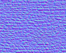 Textures   -   ARCHITECTURE   -   STONES WALLS   -   Damaged walls  - Damaged wall stone texture seamless 08280 - Normal