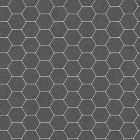 Textures   -   ARCHITECTURE   -   TILES INTERIOR   -  Hexagonal mixed - hexagonal grey marble tile texture seamless 21415