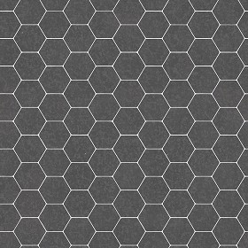 Textures   -   ARCHITECTURE   -   TILES INTERIOR   -   Hexagonal mixed  - hexagonal grey marble tile texture seamless 21415