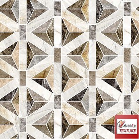 Textures   -   ARCHITECTURE   -   TILES INTERIOR   -   Marble tiles   -  Marble geometric patterns - Inlay marble floor PBR texture seamless 21750