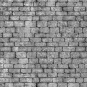 Textures   -   ARCHITECTURE   -   STONES WALLS   -   Stone blocks  - Wall stone with regular blocks texture seamless 08338 - Displacement