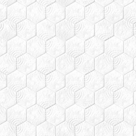 Textures   -   ARCHITECTURE   -   PAVING OUTDOOR   -   Hexagonal  - Concrete paving outdoor hexagonal texture seamless 06028 - Ambient occlusion