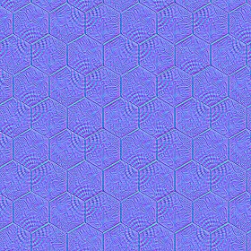 Textures   -   ARCHITECTURE   -   PAVING OUTDOOR   -   Hexagonal  - Concrete paving outdoor hexagonal texture seamless 06028 - Normal