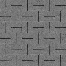 Textures   -   ARCHITECTURE   -   PAVING OUTDOOR   -   Concrete   -   Blocks regular  - Paving outdoor concrete regular block texture seamless 05672 - Displacement