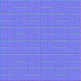 Textures   -   ARCHITECTURE   -   PAVING OUTDOOR   -   Concrete   -   Blocks regular  - Paving outdoor concrete regular block texture seamless 05672 - Normal