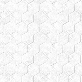 Textures   -   ARCHITECTURE   -   PAVING OUTDOOR   -   Hexagonal  - Concrete paving outdoor hexagonal texture seamless 06029 - Ambient occlusion