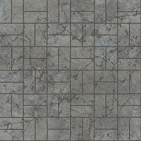 Textures   -   ARCHITECTURE   -   PAVING OUTDOOR   -   Concrete   -  Blocks damaged - Concrete paving outdoor damaged texture seamless 05527