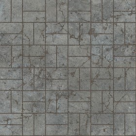 Textures   -   ARCHITECTURE   -   PAVING OUTDOOR   -   Concrete   -   Blocks damaged  - Concrete paving outdoor damaged texture seamless 05527 (seamless)