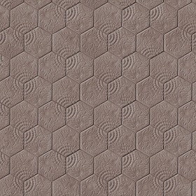 Textures   -   ARCHITECTURE   -   PAVING OUTDOOR   -   Hexagonal  - Concrete paving outdoor hexagonal texture seamless 06029 (seamless)