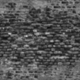 Textures   -   ARCHITECTURE   -   BRICKS   -   Damaged bricks  - Damaged bricks texture seamless 19659 - Displacement