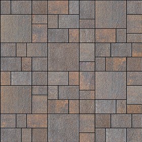 Textures   -   ARCHITECTURE   -   PAVING OUTDOOR   -   Pavers stone   -  Blocks mixed - Pavers stone mixed size texture seamless 06135