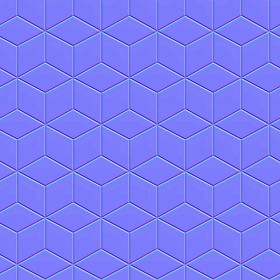 Textures   -   ARCHITECTURE   -   TILES INTERIOR   -   Hexagonal mixed  - White ceramic hexagon tile PBR texture seamless 21840 - Normal