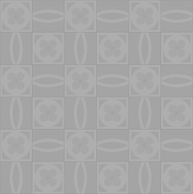 Textures   -   ARCHITECTURE   -   TILES INTERIOR   -   Cement - Encaustic   -   Cement  - Cement concrete tile texture seamless 13363 - Displacement