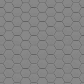 Textures   -   ARCHITECTURE   -   TILES INTERIOR   -   Hexagonal mixed  - white ceramic hexagonal tile pbr texture seamless 22135 - Displacement