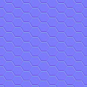 Textures   -   ARCHITECTURE   -   TILES INTERIOR   -   Hexagonal mixed  - white ceramic hexagonal tile pbr texture seamless 22135 - Normal
