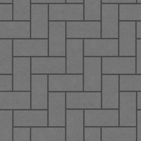 Textures   -   ARCHITECTURE   -   PAVING OUTDOOR   -   Concrete   -   Herringbone  - Concrete paving herringbone outdoor texture seamless 05797 - Displacement