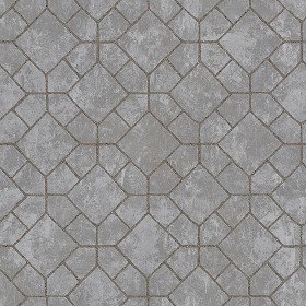Textures   -   ARCHITECTURE   -   PAVING OUTDOOR   -   Concrete   -  Blocks damaged - Concrete paving outdoor damaged texture seamless 05484