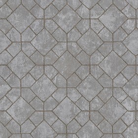 Textures   -   ARCHITECTURE   -   PAVING OUTDOOR   -   Concrete   -   Blocks damaged  - Concrete paving outdoor damaged texture seamless 05484 (seamless)