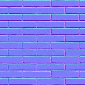 Textures   -   ARCHITECTURE   -   BRICKS   -   Facing Bricks   -   Smooth  - Facing smooth bricks texture seamless 00254 - Normal