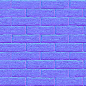 Textures   -   ARCHITECTURE   -   BRICKS   -   Facing Bricks   -   Rustic  - Rustic bricks texture seamless 00178 - Normal