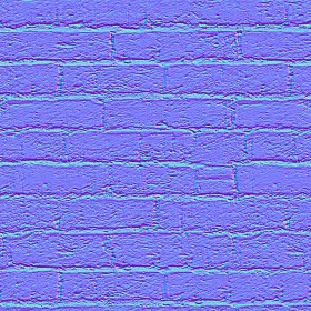 Textures   -   ARCHITECTURE   -   BRICKS   -   White Bricks  - White bricks texture seamless 00494 - Normal