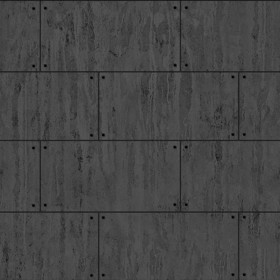 Textures   -   ARCHITECTURE   -   CONCRETE   -   Plates   -   Dirty  - Concrete dirt plates wall texture seamless 01774 - Displacement