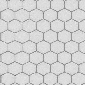 Textures   -   ARCHITECTURE   -   PAVING OUTDOOR   -   Hexagonal  - Concrete paving outdoor hexagonal texture seamless 06031 - Displacement