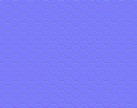 Textures   -   ARCHITECTURE   -   TILES INTERIOR   -   Hexagonal mixed  - Hexagon tiles white black pbr texture seamlees 22223 - Normal