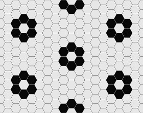 Textures   -   ARCHITECTURE   -   TILES INTERIOR   -   Hexagonal mixed  - Hexagon tiles white black pbr texture seamlees 22223 (seamless)