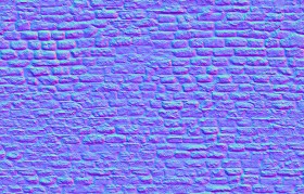Textures   -   ARCHITECTURE   -   BRICKS   -   Damaged bricks  - Old damaged wall bricks texture seamless 20199 - Normal