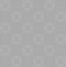 Textures   -   ARCHITECTURE   -   TILES INTERIOR   -   Cement - Encaustic   -   Cement  - Cement concrete tile texture seamless 13365 - Displacement