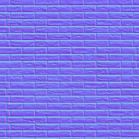 Textures   -   ARCHITECTURE   -   BRICKS   -   Facing Bricks   -   Rustic  - Rustic bricks texture seamless 00224 - Normal