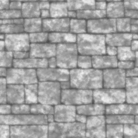 Textures   -   ARCHITECTURE   -   STONES WALLS   -   Stone blocks  - Wall stone with regular blocks texture seamless 08343 - Displacement