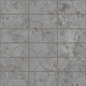 Textures   -   ARCHITECTURE   -   PAVING OUTDOOR   -   Concrete   -  Blocks damaged - Concrete paving outdoor damaged texture seamless 05531