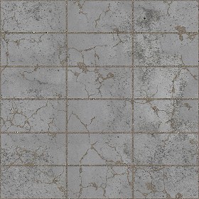 Textures   -   ARCHITECTURE   -   PAVING OUTDOOR   -   Concrete   -   Blocks damaged  - Concrete paving outdoor damaged texture seamless 05531 (seamless)