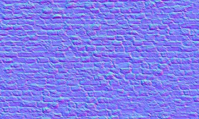 Textures   -   ARCHITECTURE   -   BRICKS   -   Damaged bricks  - Old damaged wall bricks texture seamless 20733 - Normal